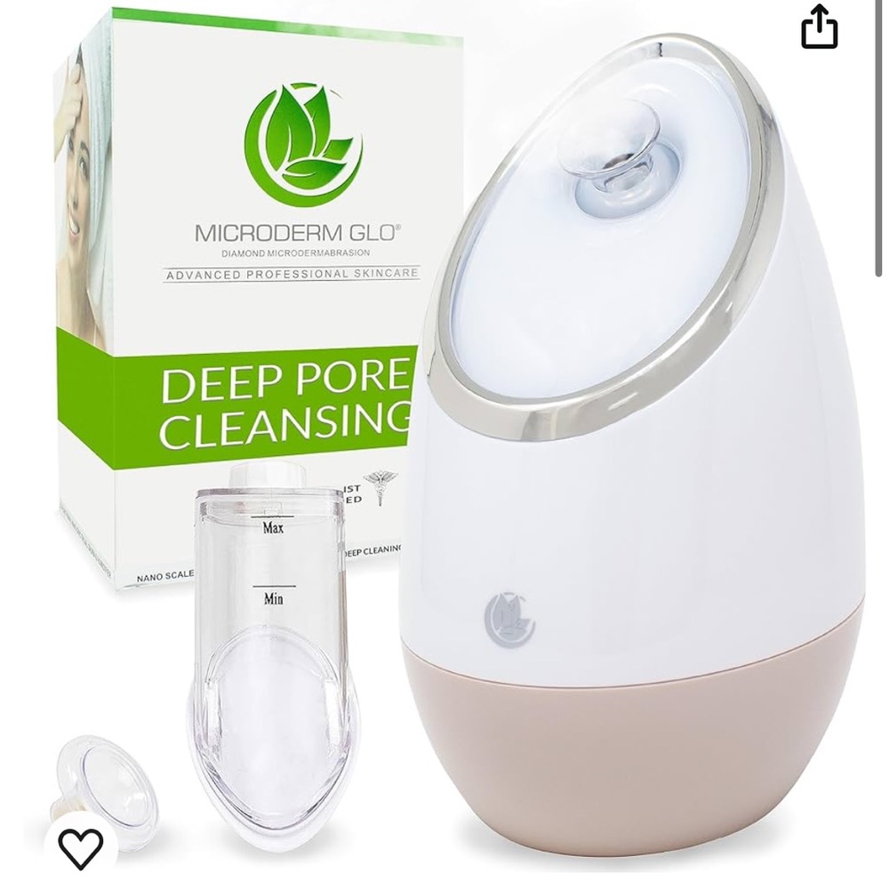 Microderm Glo Skincare Facial Steamer Spa +